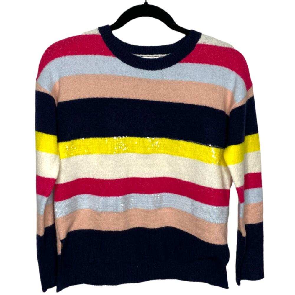 1901 Girls Striped Sequins Sweater Size L 10/12 New Without Tags